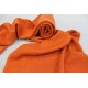 K212 Gorgeous Rust orange Color 100% Pashmina Knitted Scarf 12" x 60" Made in Nepal